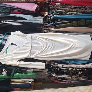 New prettylittlething white cutout dress